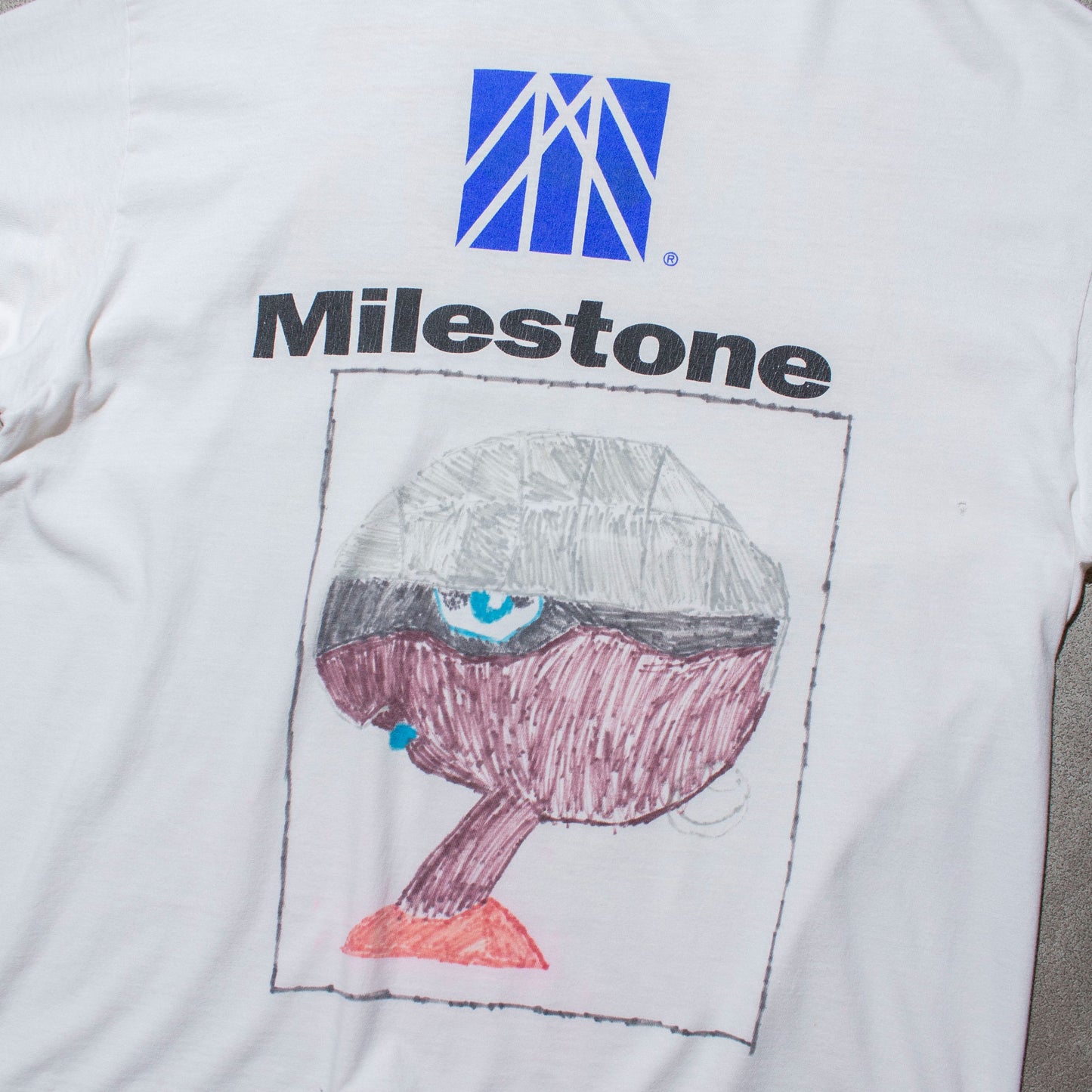 Milestone T-shirt Made in U.S.A.【XL】