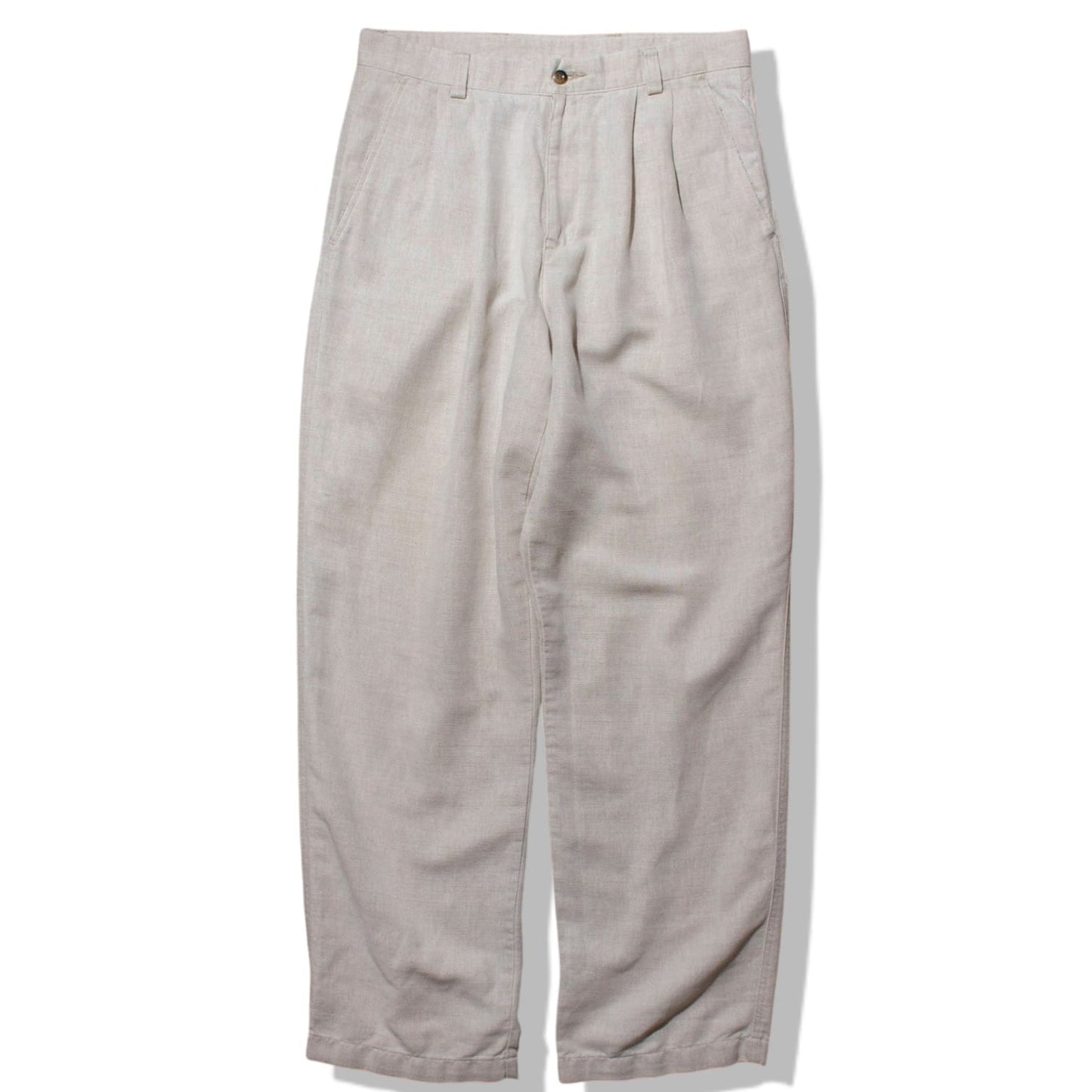 Cotton×Linen 2tuck Slacks【W32×L32】