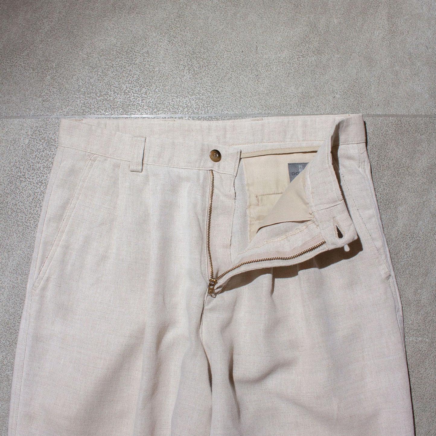 Cotton×Linen 2tuck Slacks【W32×L32】