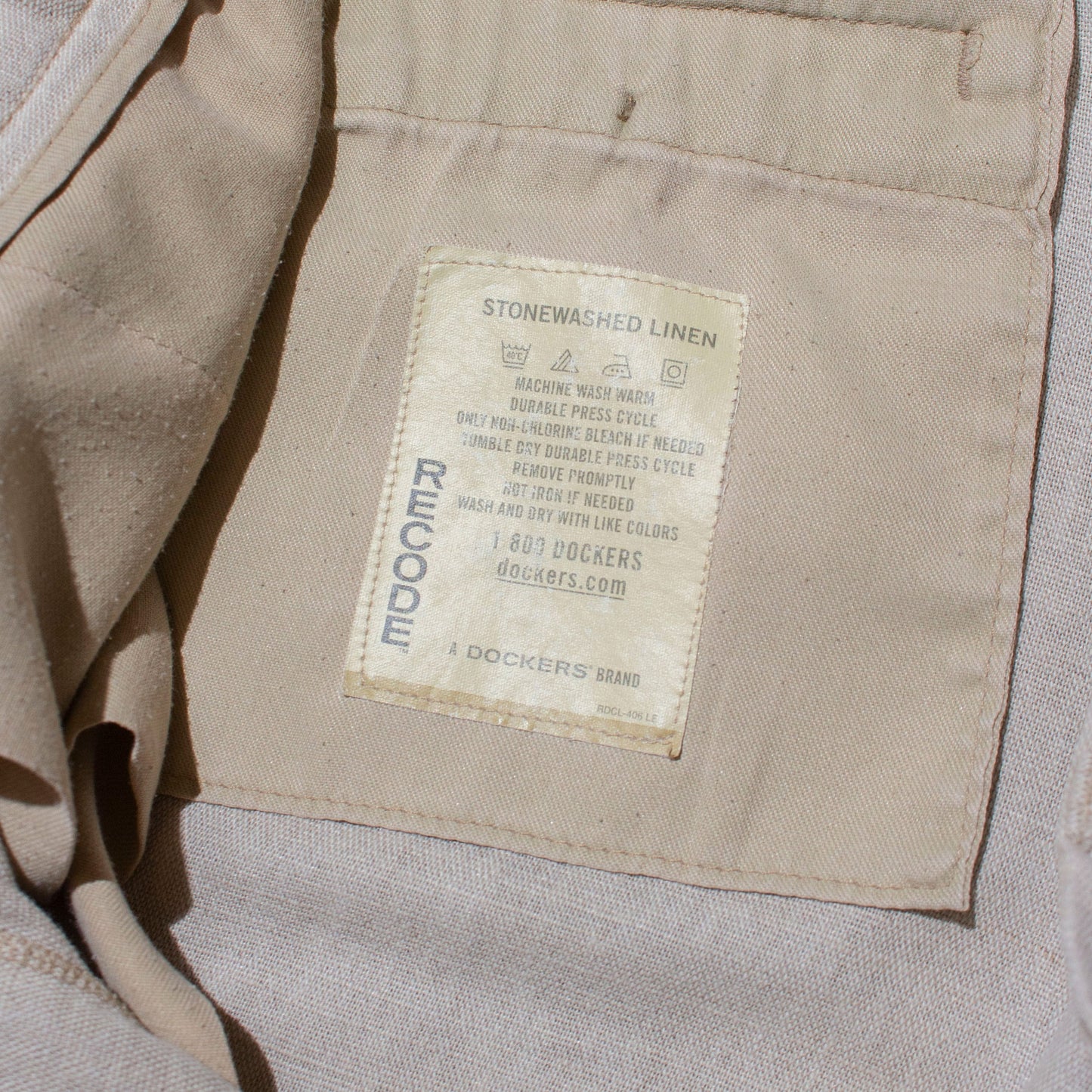 Cotton×Linen 2tuck Slacks【W32×L32】
