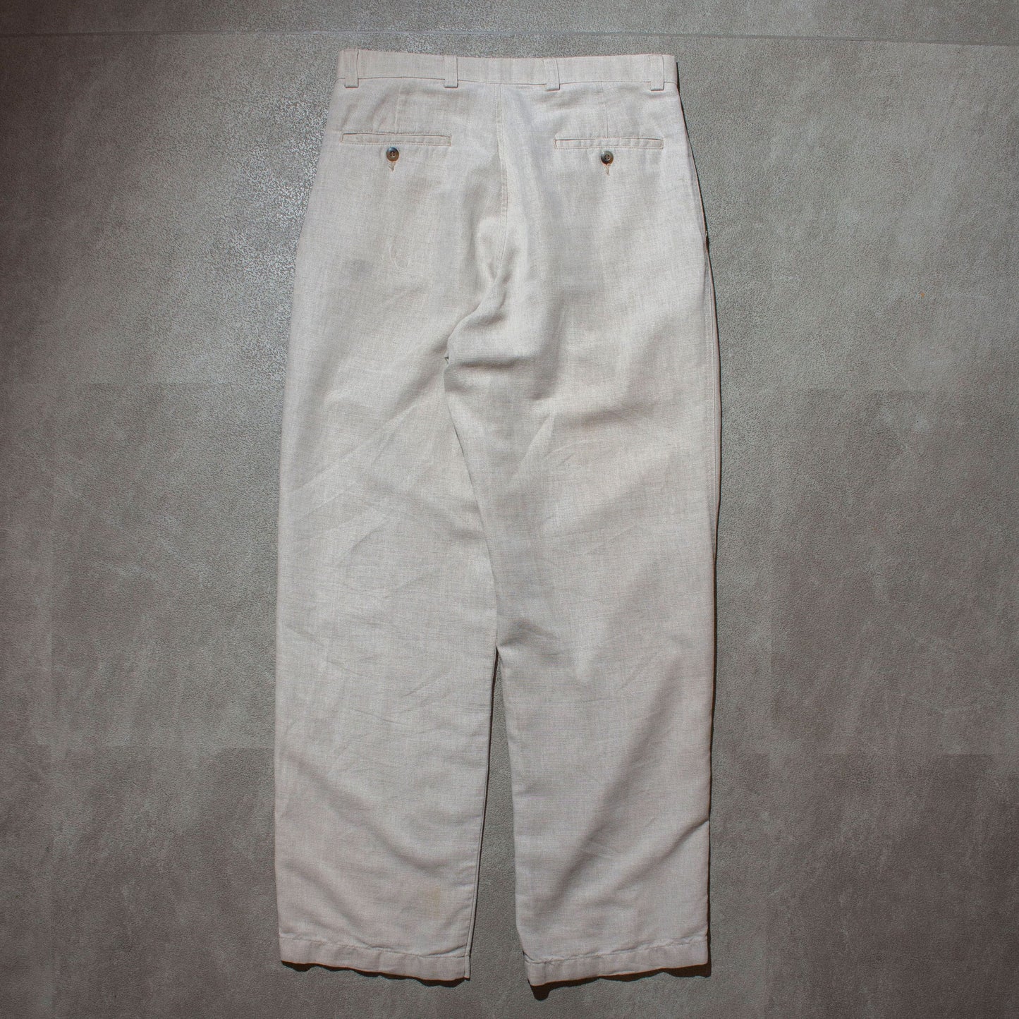 Cotton×Linen 2tuck Slacks【W32×L32】