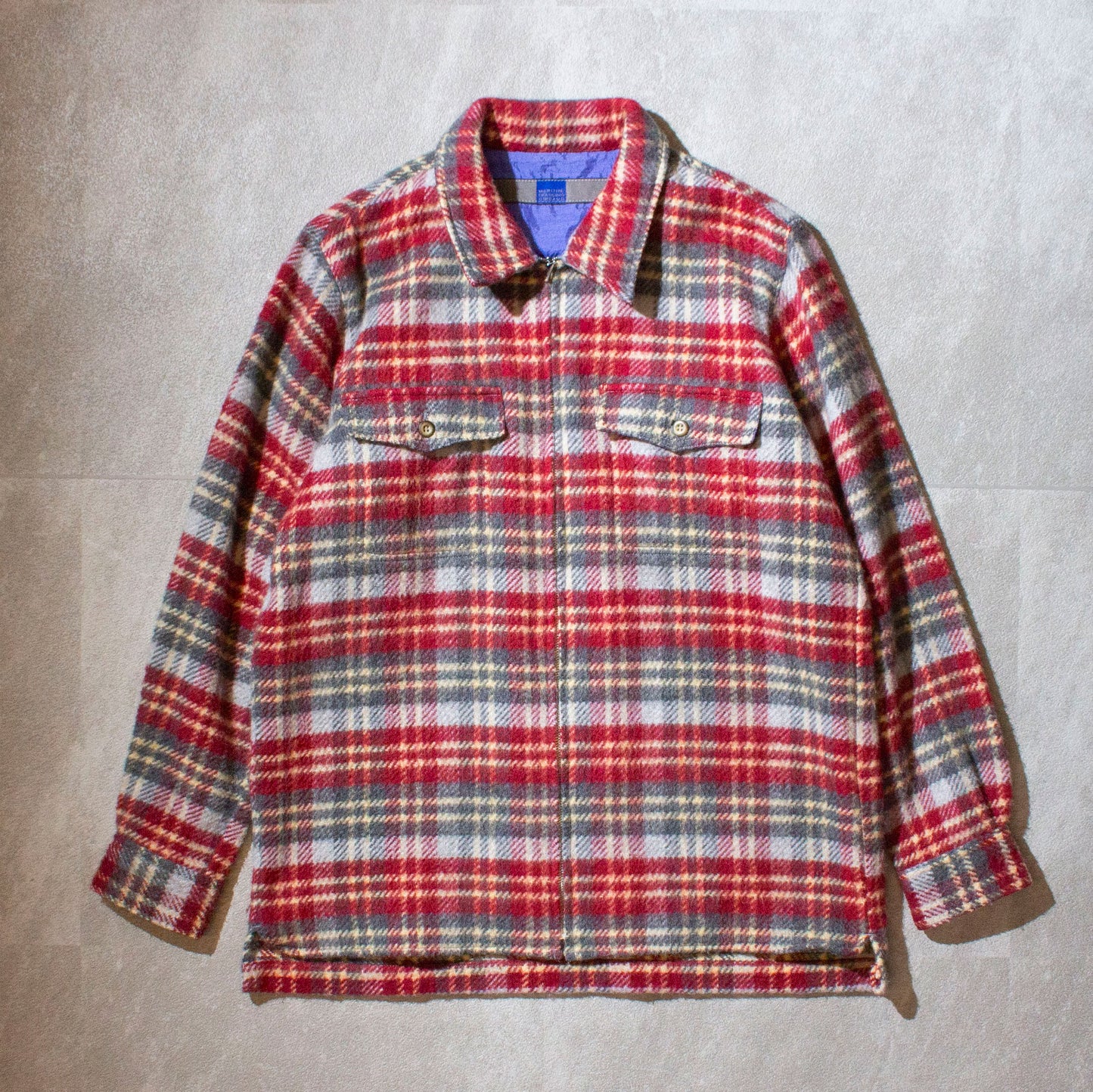 Wool Flannel Check Shirt Jacket