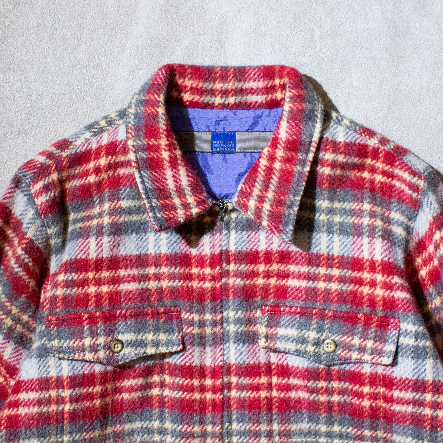 Wool Flannel Check Shirt Jacket