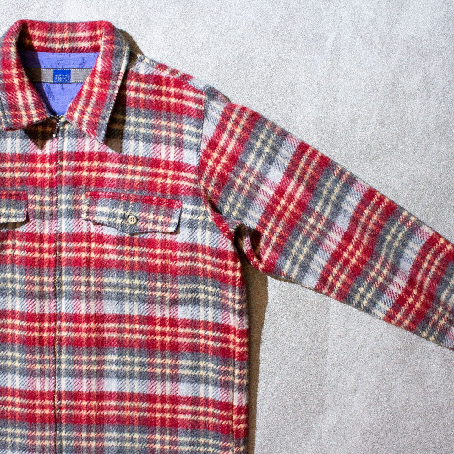 Wool Flannel Check Shirt Jacket