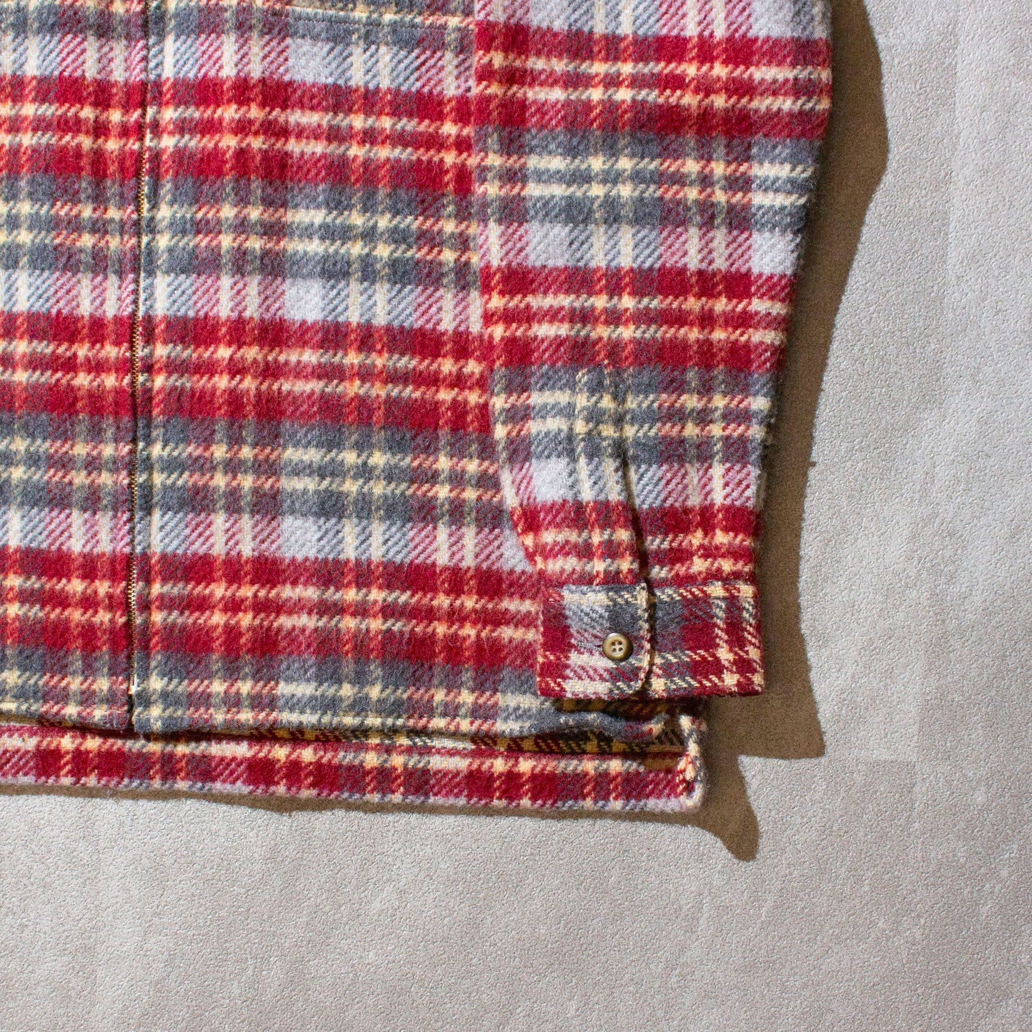 Wool Flannel Check Shirt Jacket