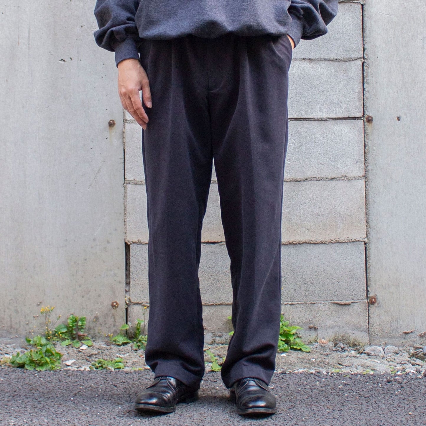 Polyester 2tuck Slacks【34×32】