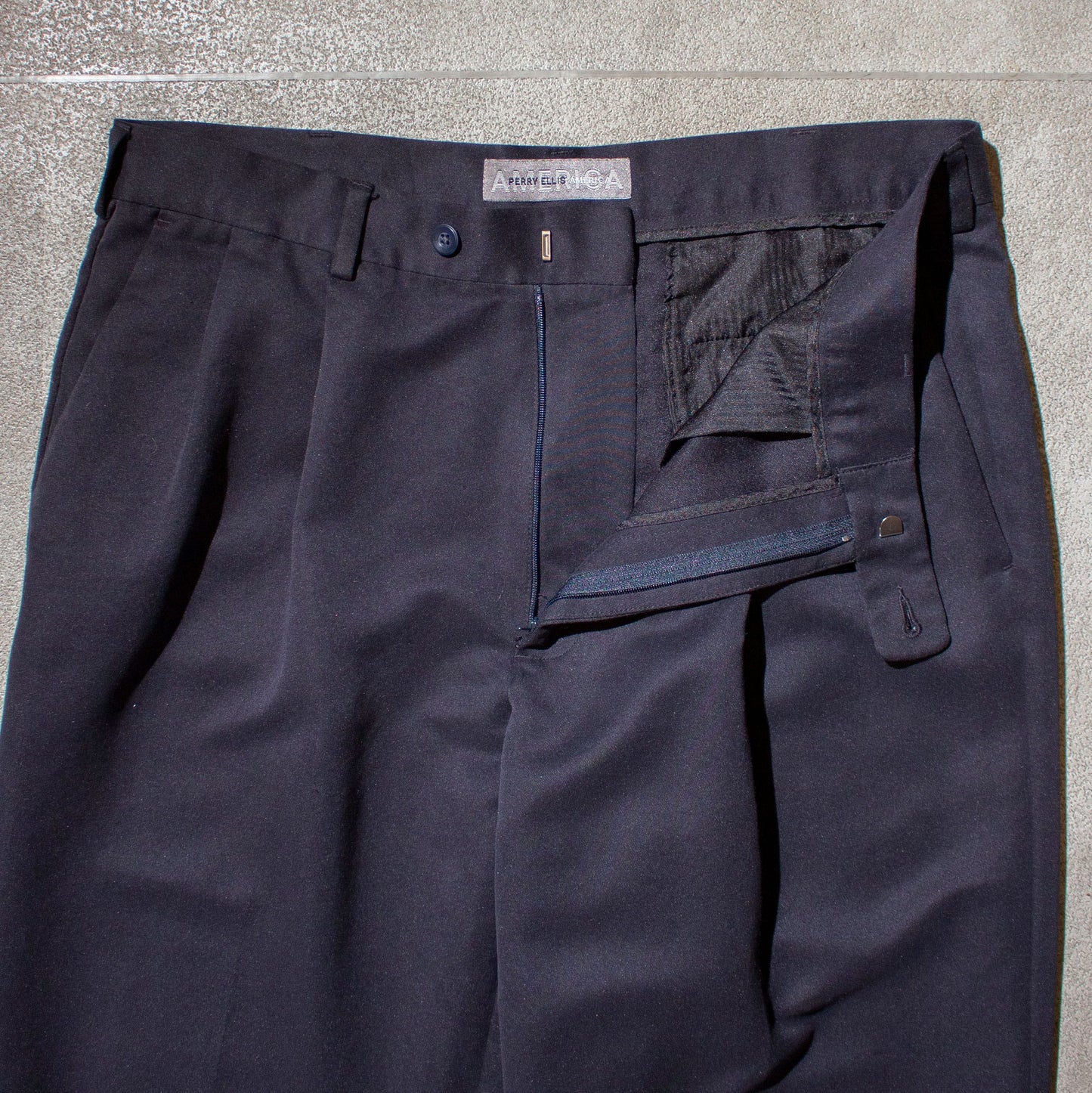 Polyester 2tuck Slacks【34×32】