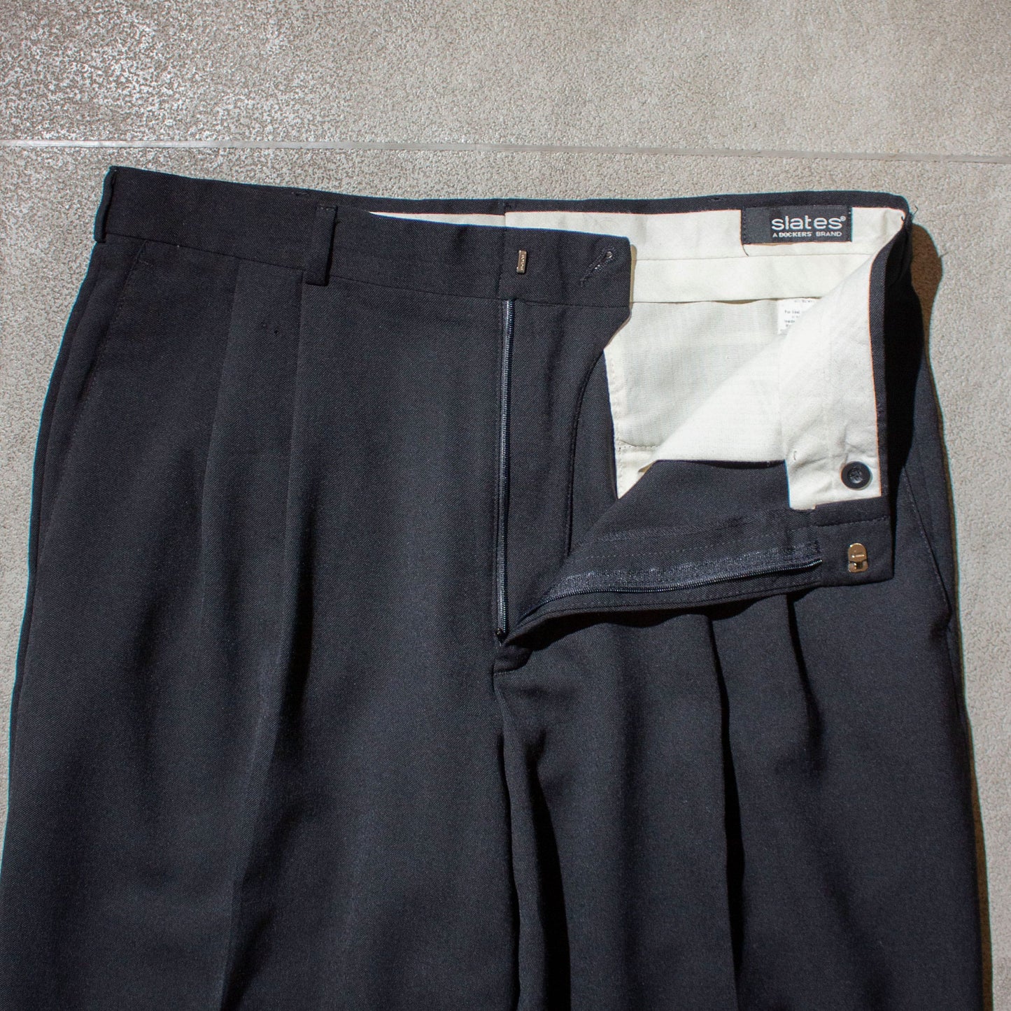 Poly×Wool 2tuck Slacks【34×31】