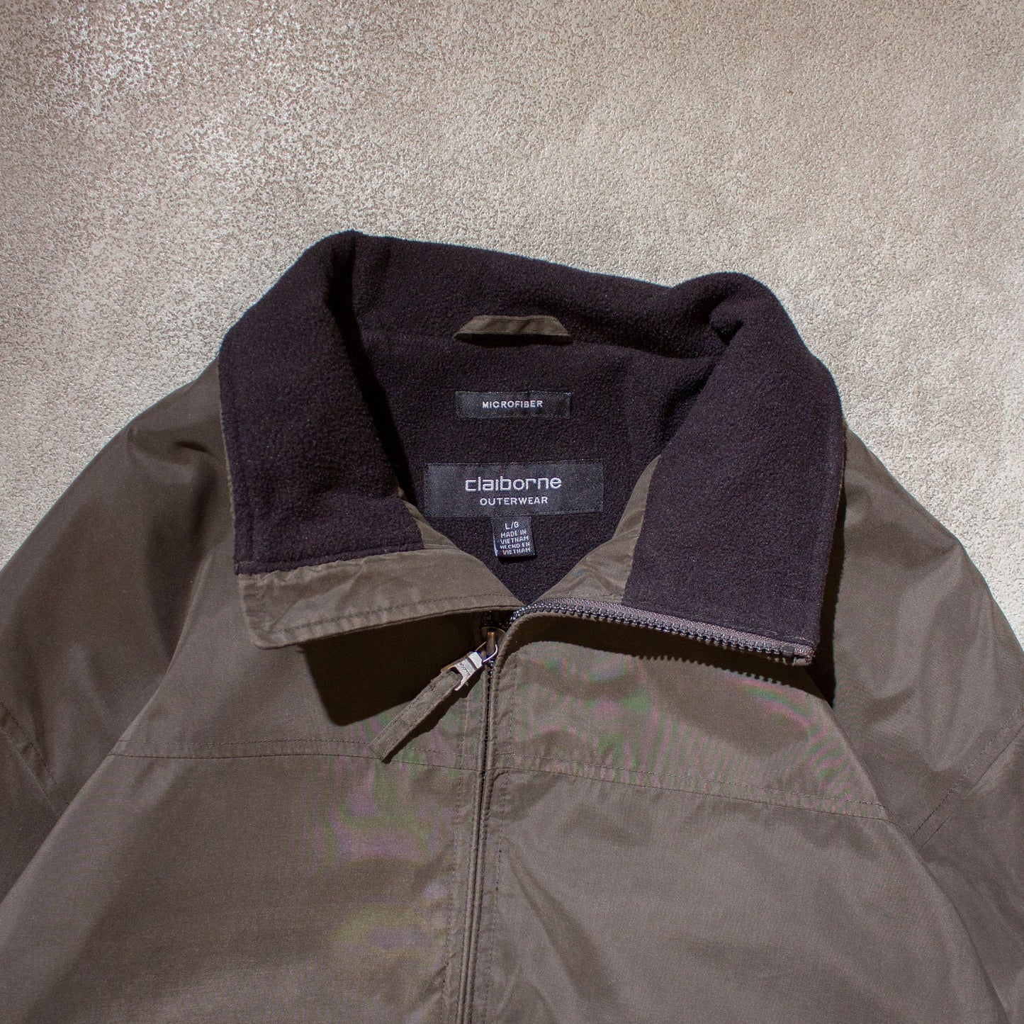 Fleece Lined Microfiber Blouson【L】