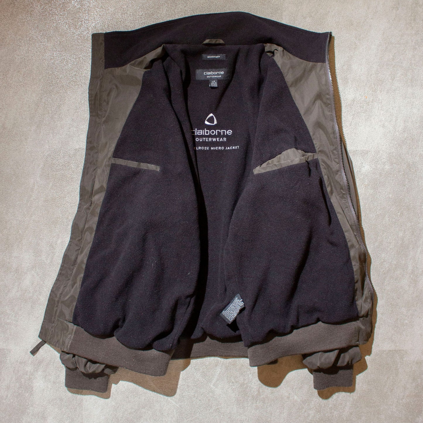 Fleece Lined Microfiber Blouson【L】