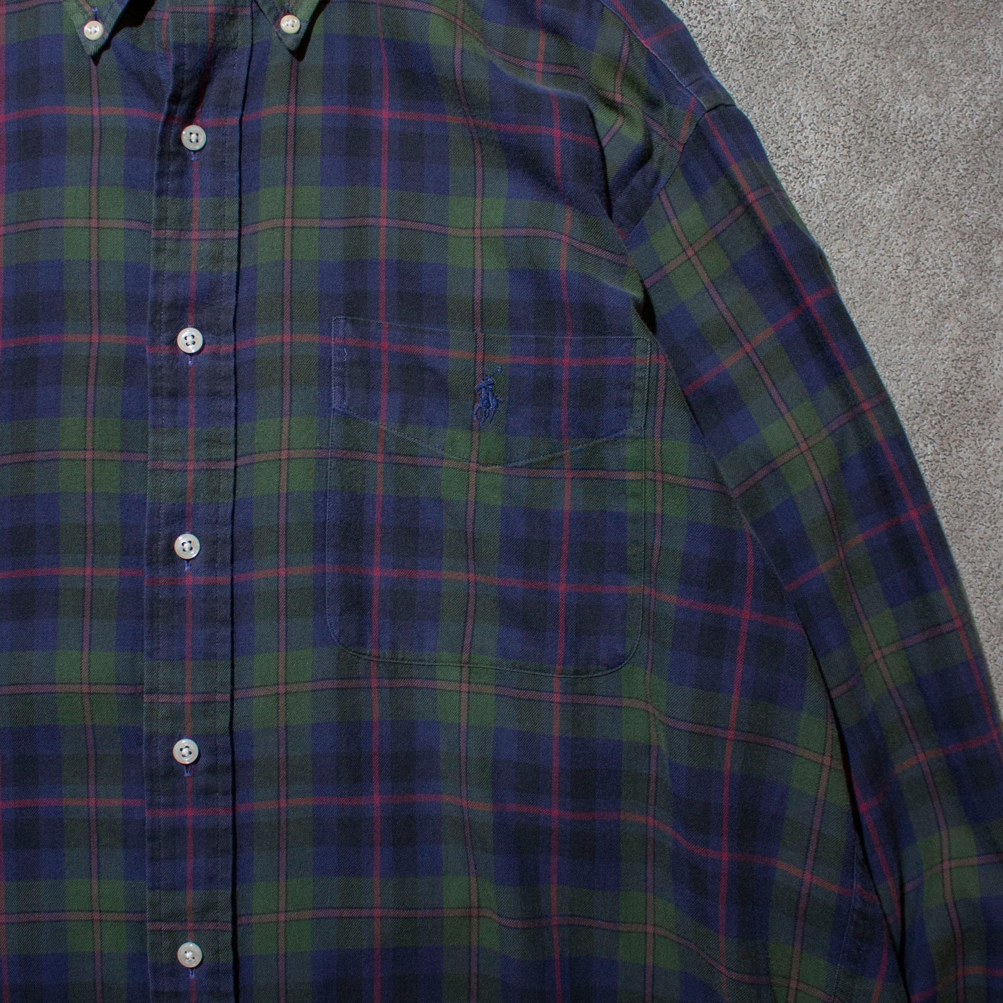 "BLAIRE" Cotton Flannel Shirt【L】