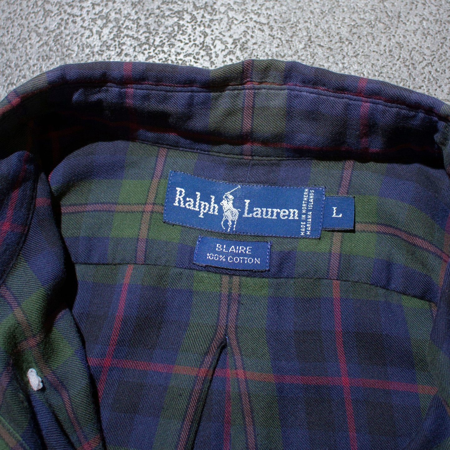"BLAIRE" Cotton Flannel Shirt【L】