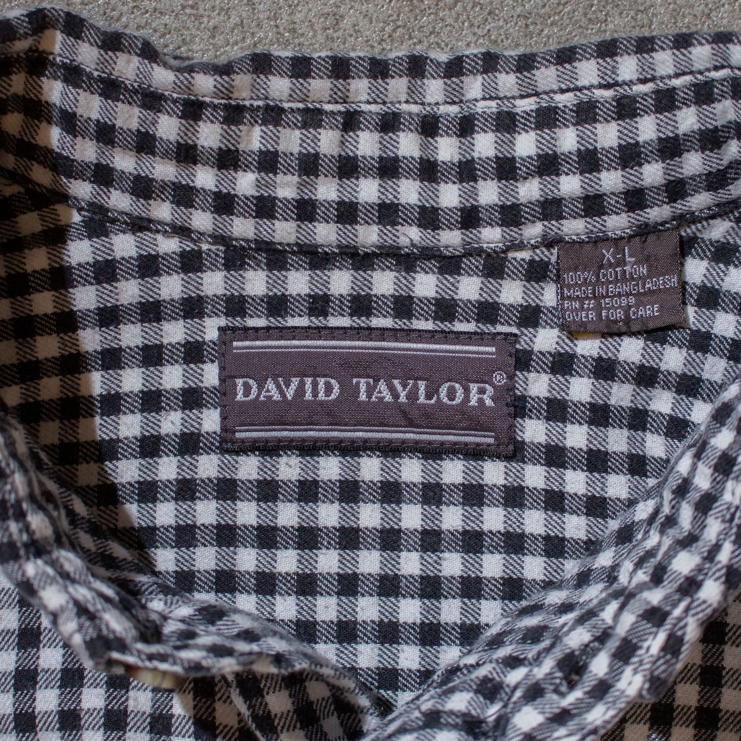 Gingham Check Flannel Shirt【XL】