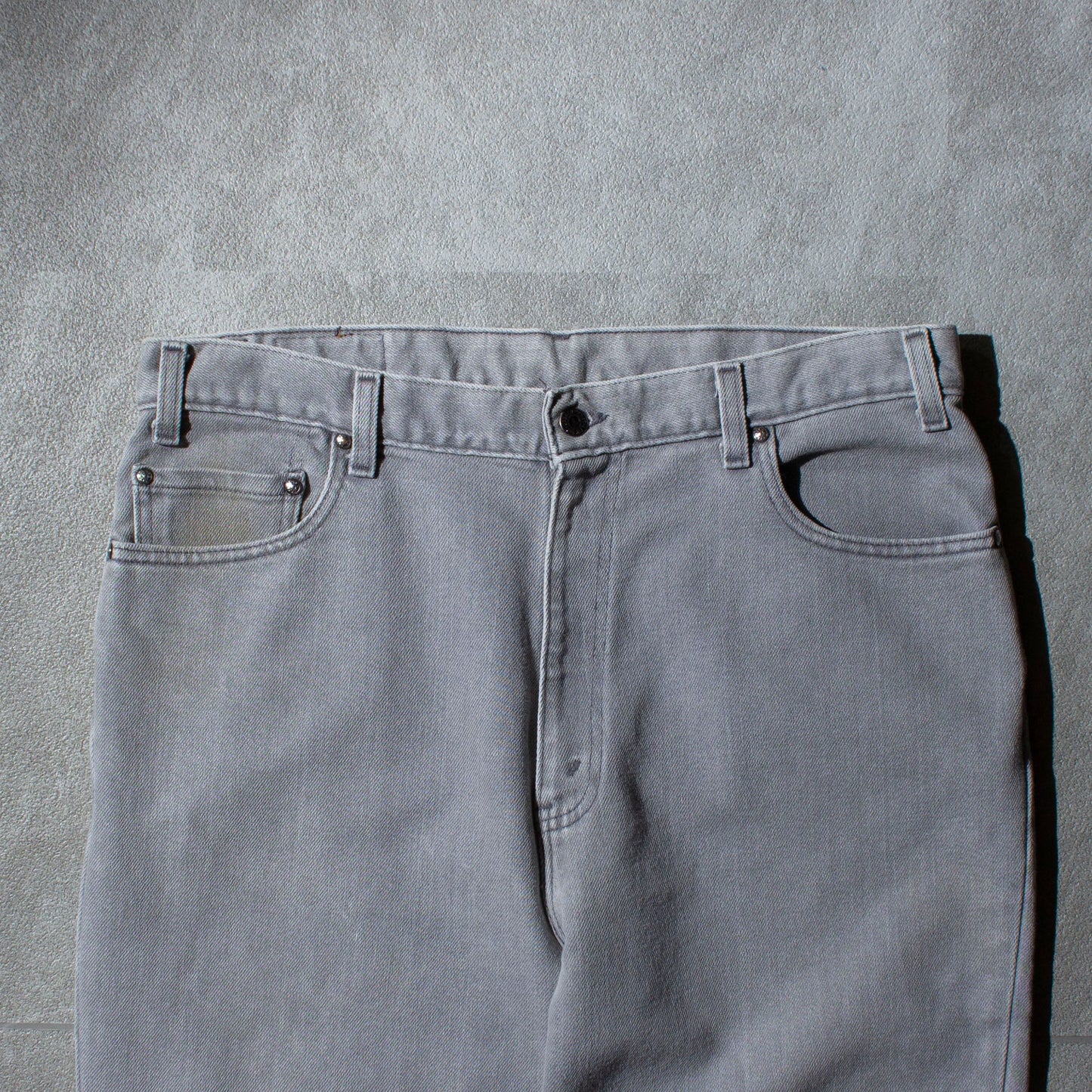 540 FLEX FIT "Yarn-dyed" Gray Denim Pants Made in USA