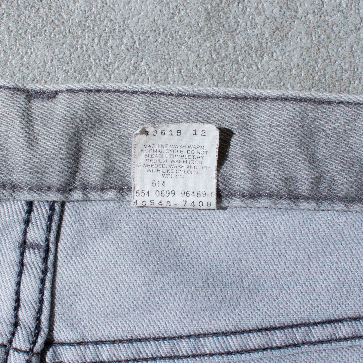 540 FLEX FIT "Yarn-dyed" Gray Denim Pants Made in USA