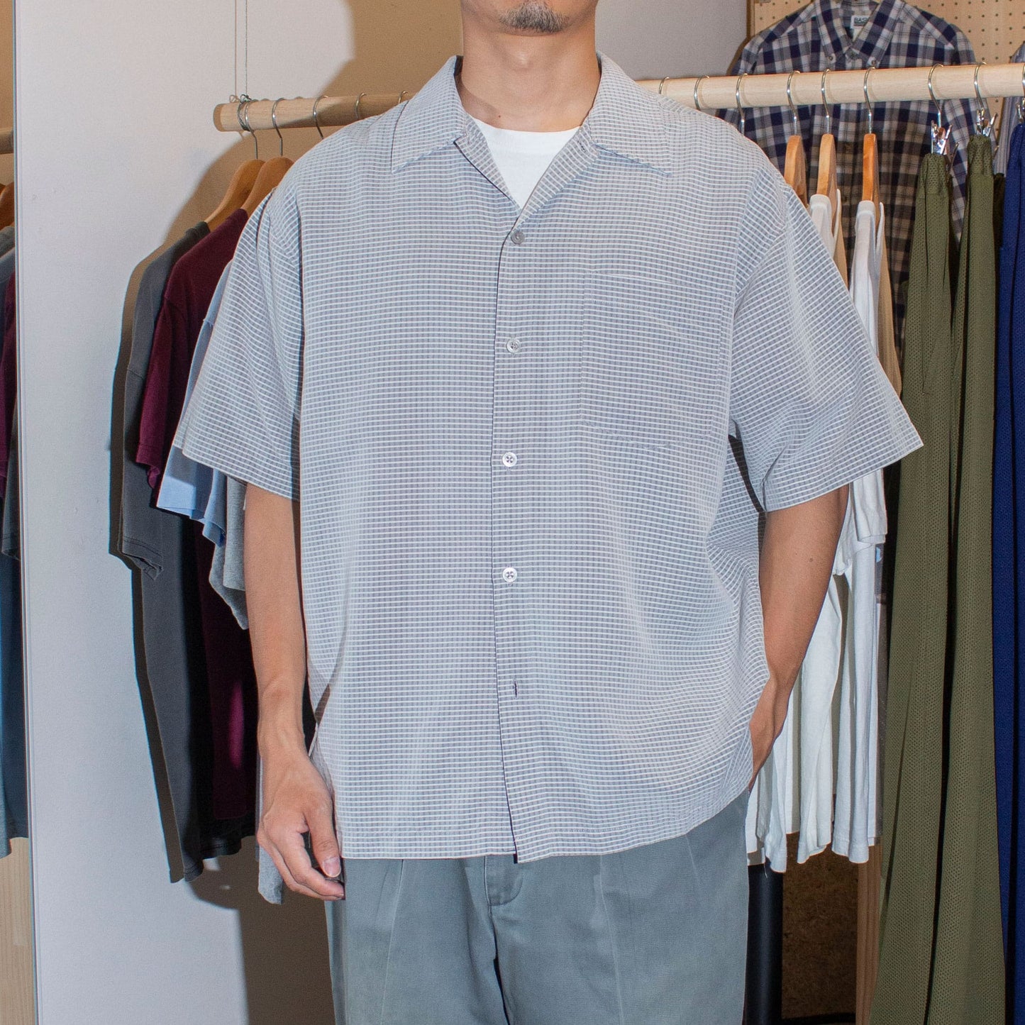 S/S Open Collar Shirt
