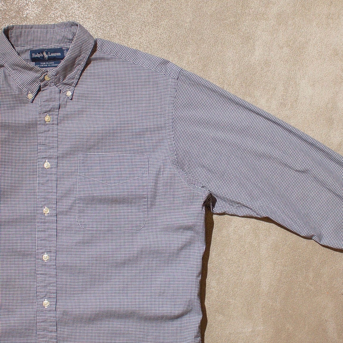 "Slim BLAKE" Gingham Check L/S Shirt【M】