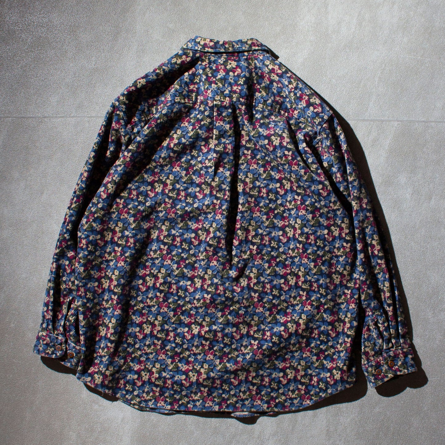 Floral Pattern Corduroy Shirt