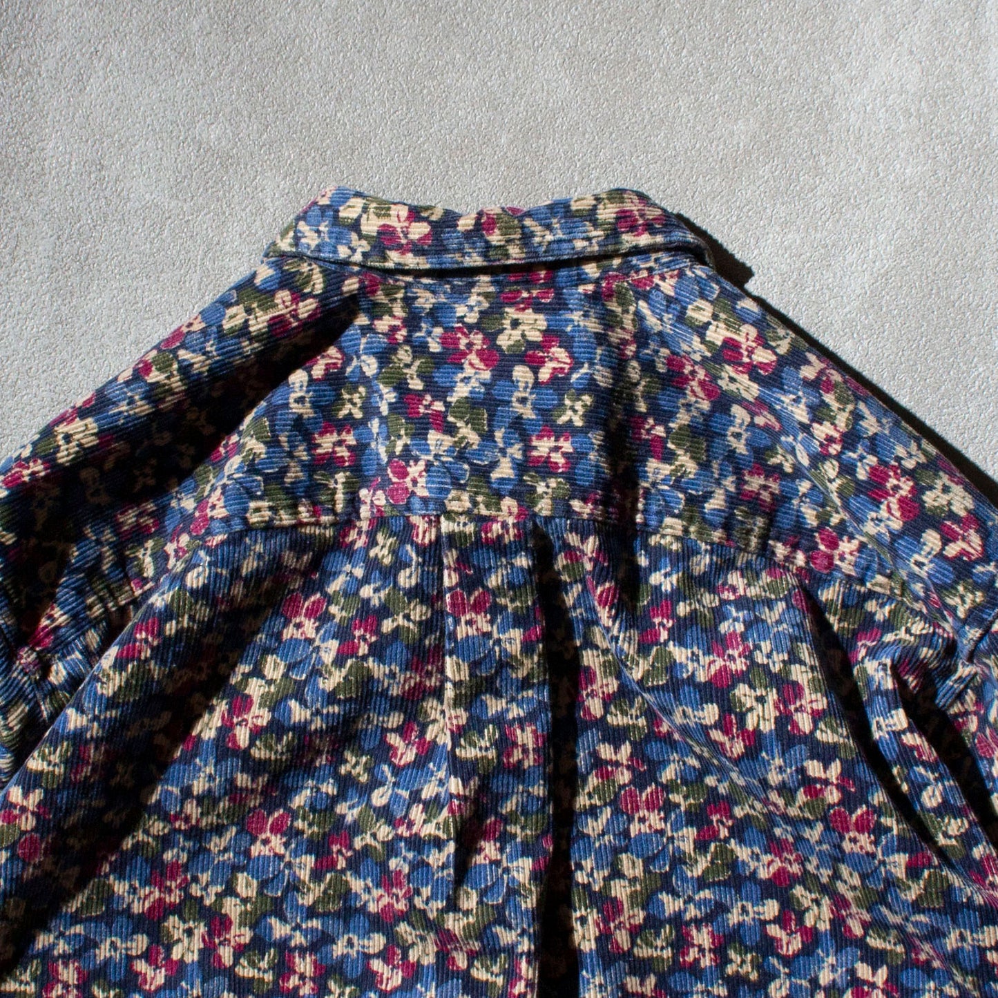 Floral Pattern Corduroy Shirt