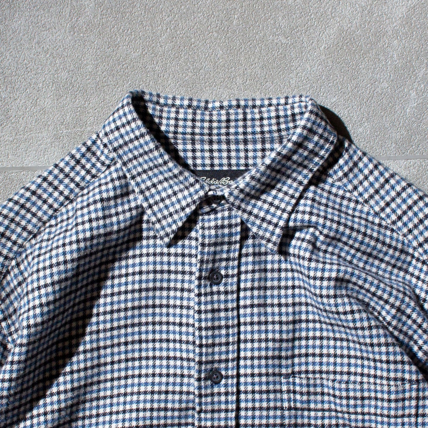 Houndtooth Coton Flannel Shirt