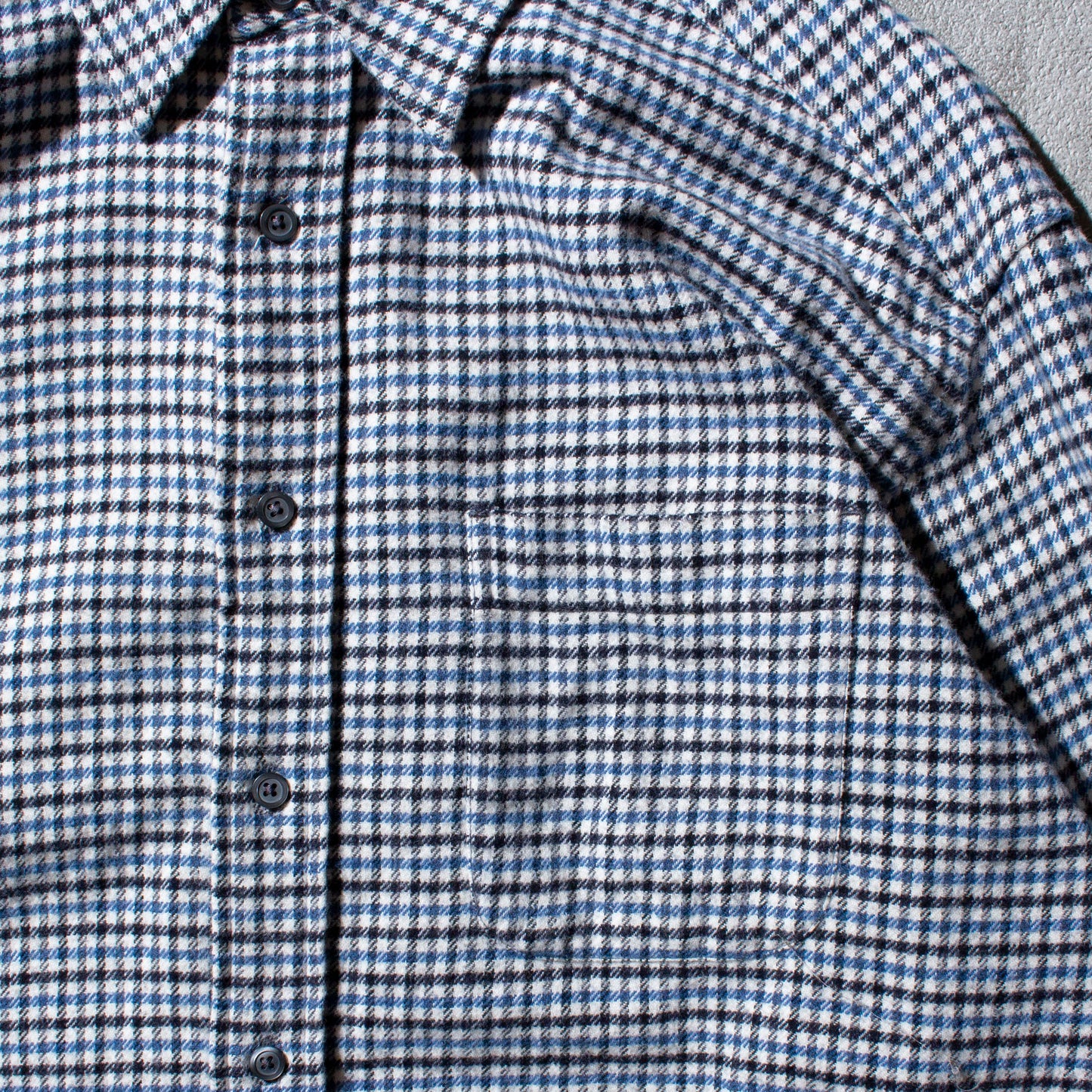 Houndtooth Coton Flannel Shirt