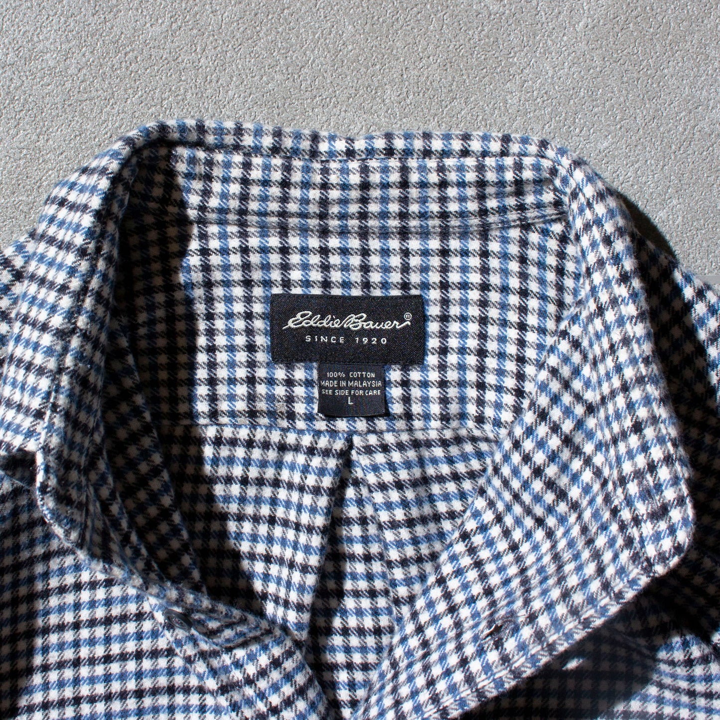 Houndtooth Coton Flannel Shirt