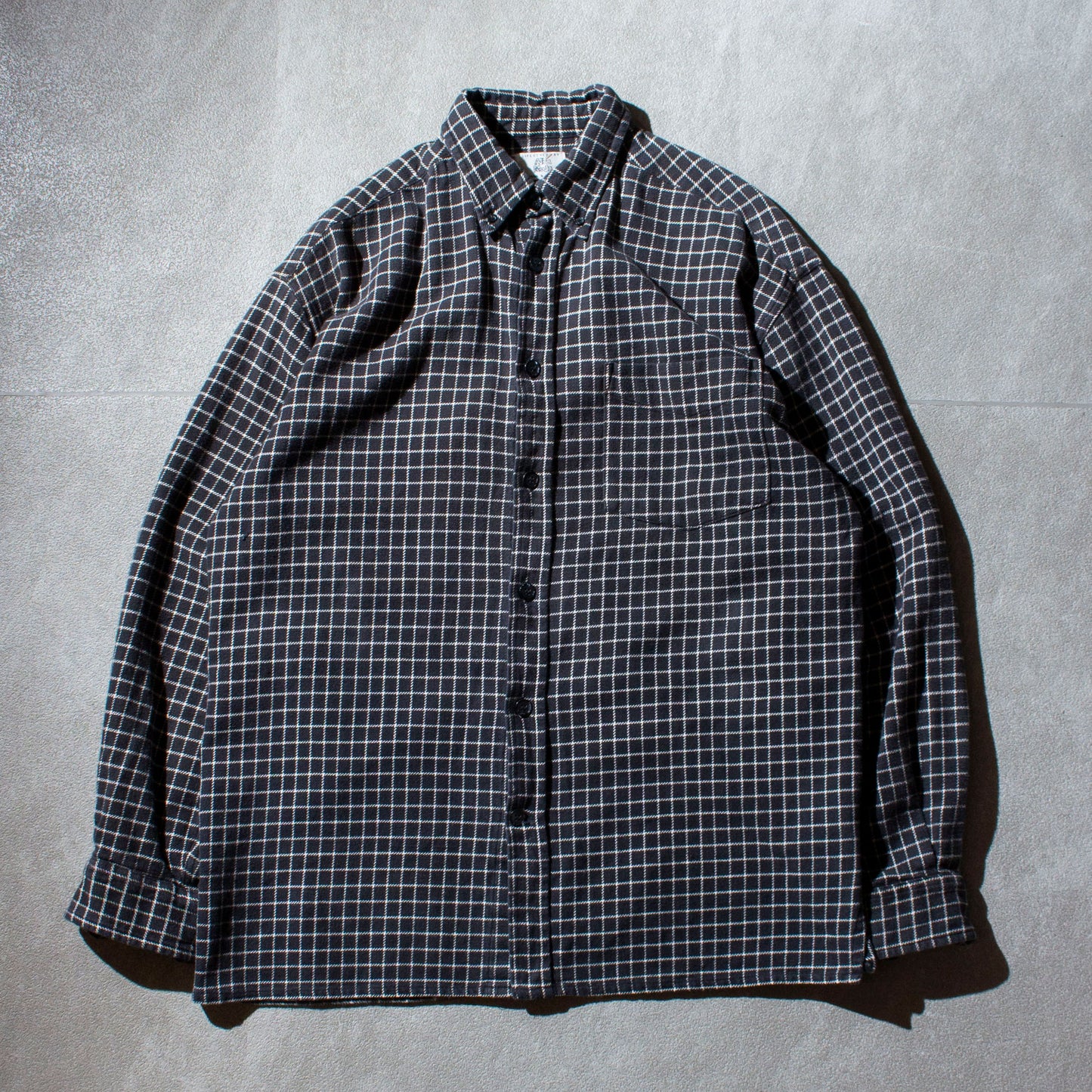 Windowpane Cotton Check Shirt