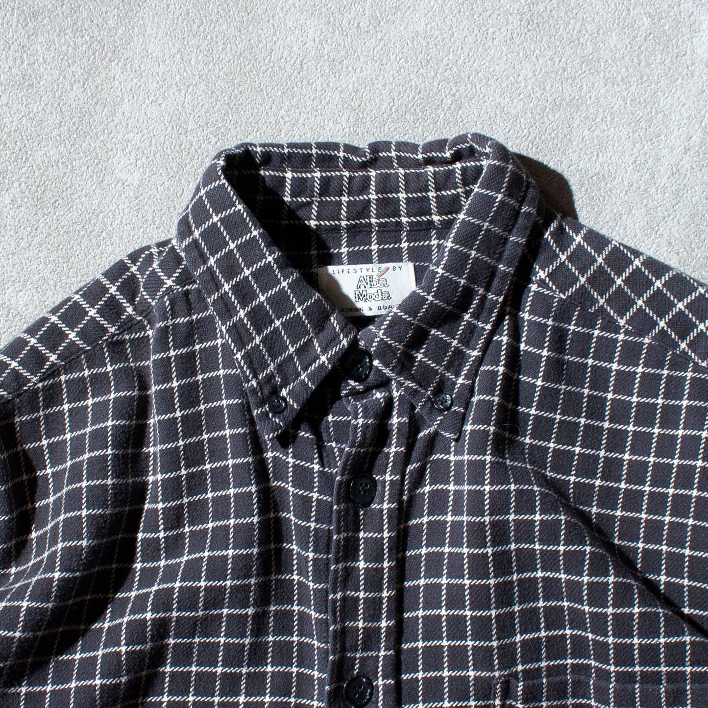 Windowpane Cotton Check Shirt