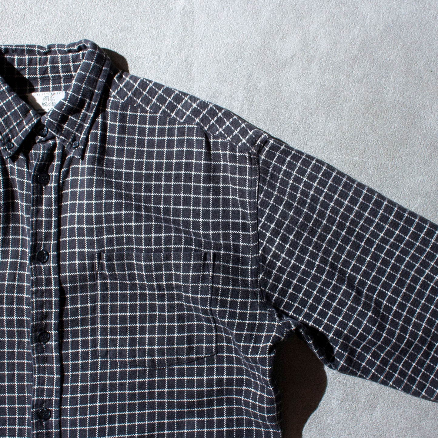 Windowpane Cotton Check Shirt