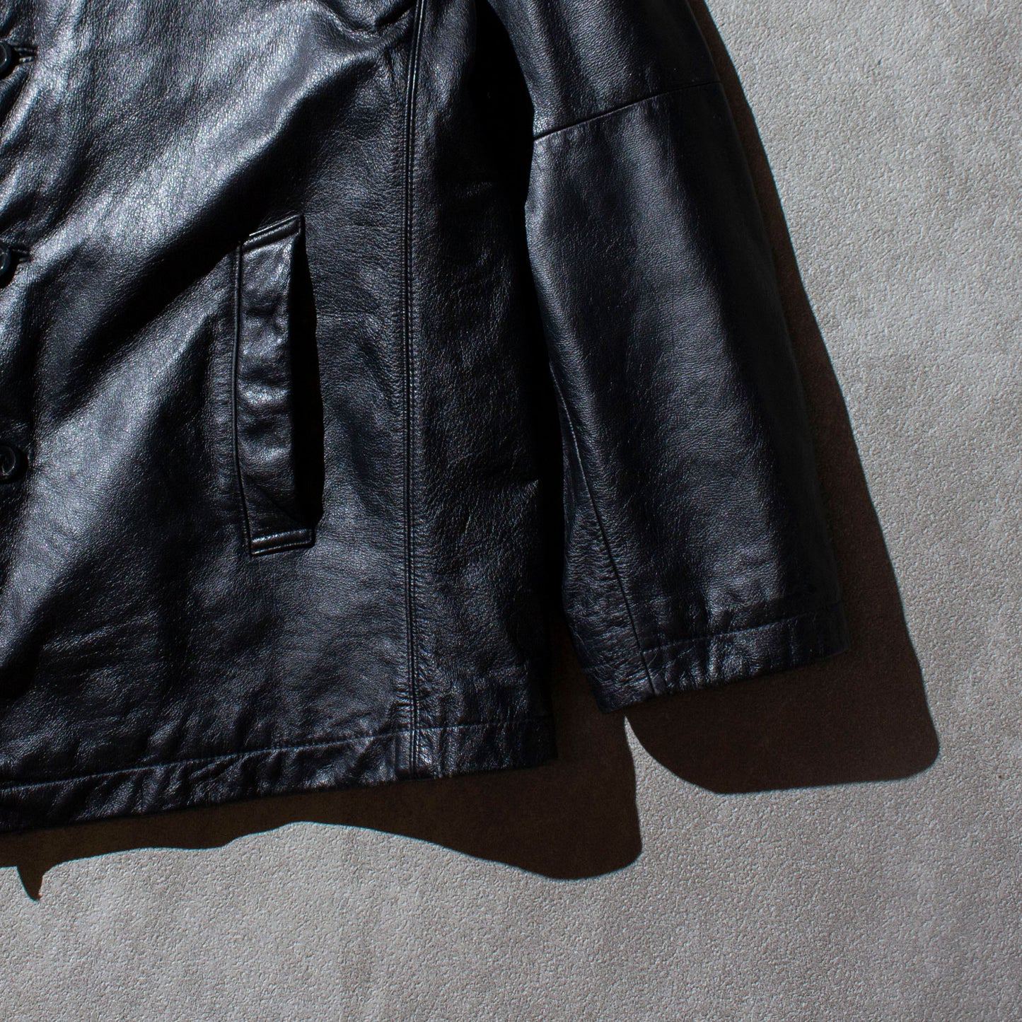 Leather Car Coat