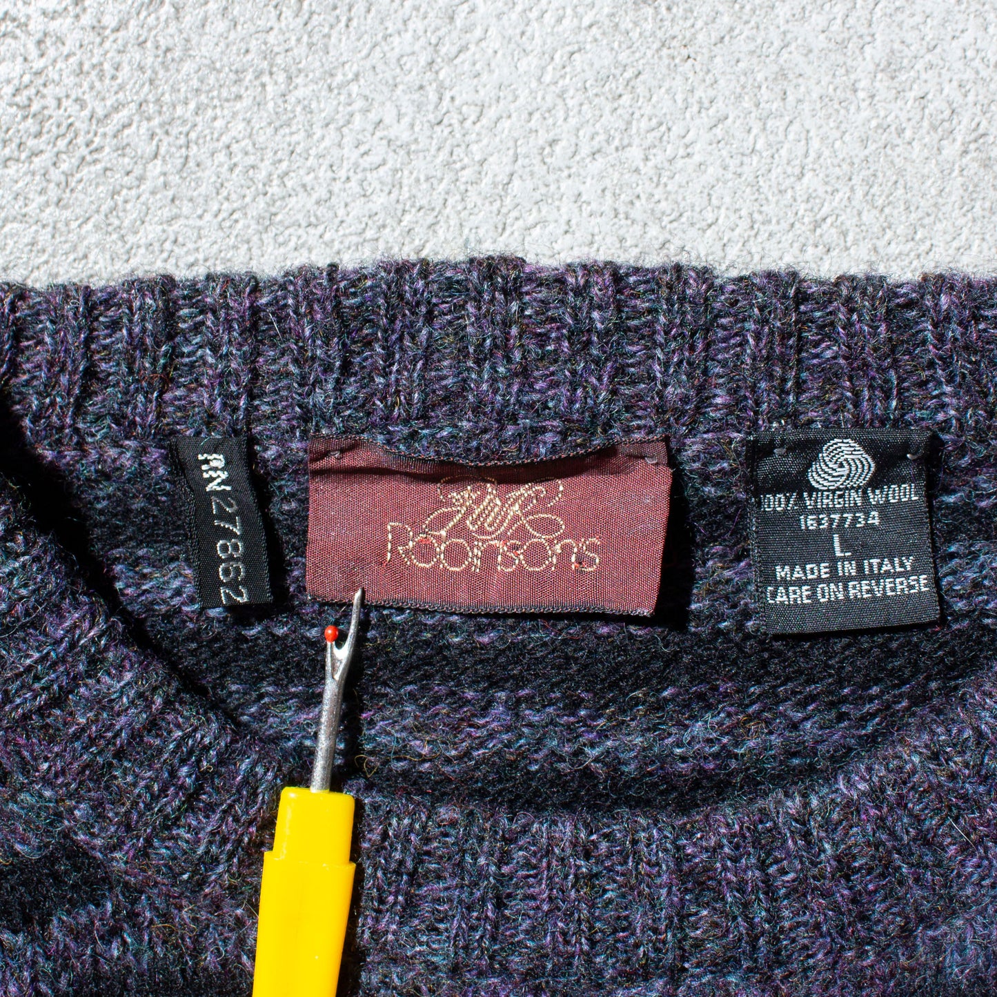 Wool Crewneck Knit Made in Italy