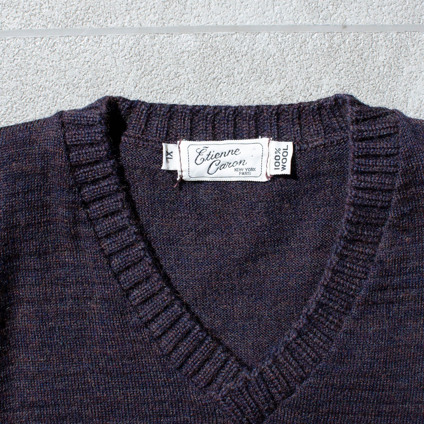 V-Neck Wool Knit Sweater