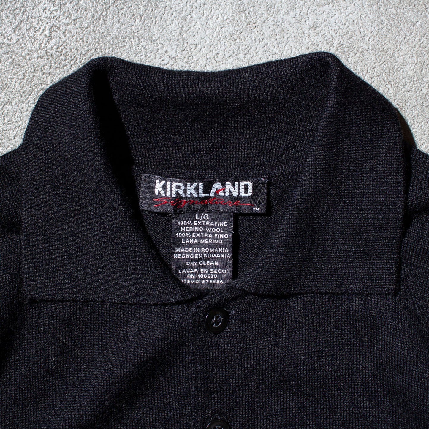 Extra Merino Wool Knit Polo Sweater