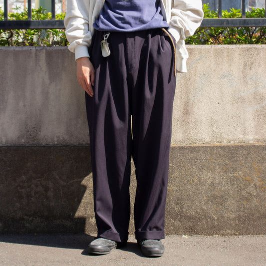 2tuck Wide Slacks /【37×30】