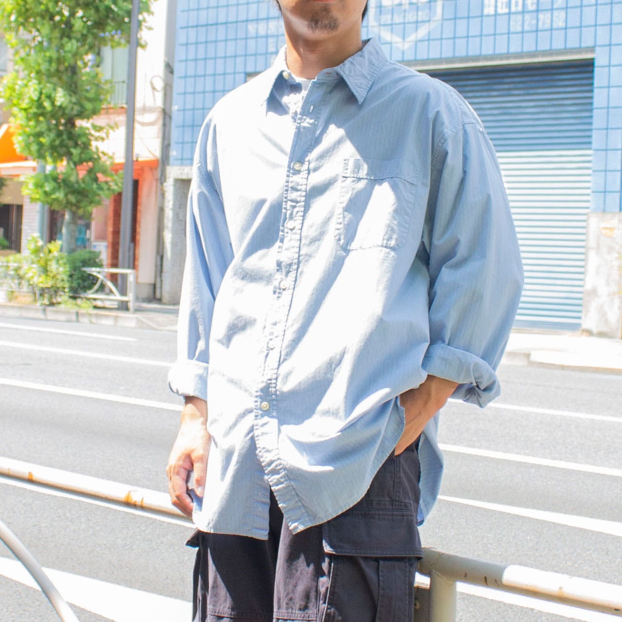 Regular Collar Stripe Shirt