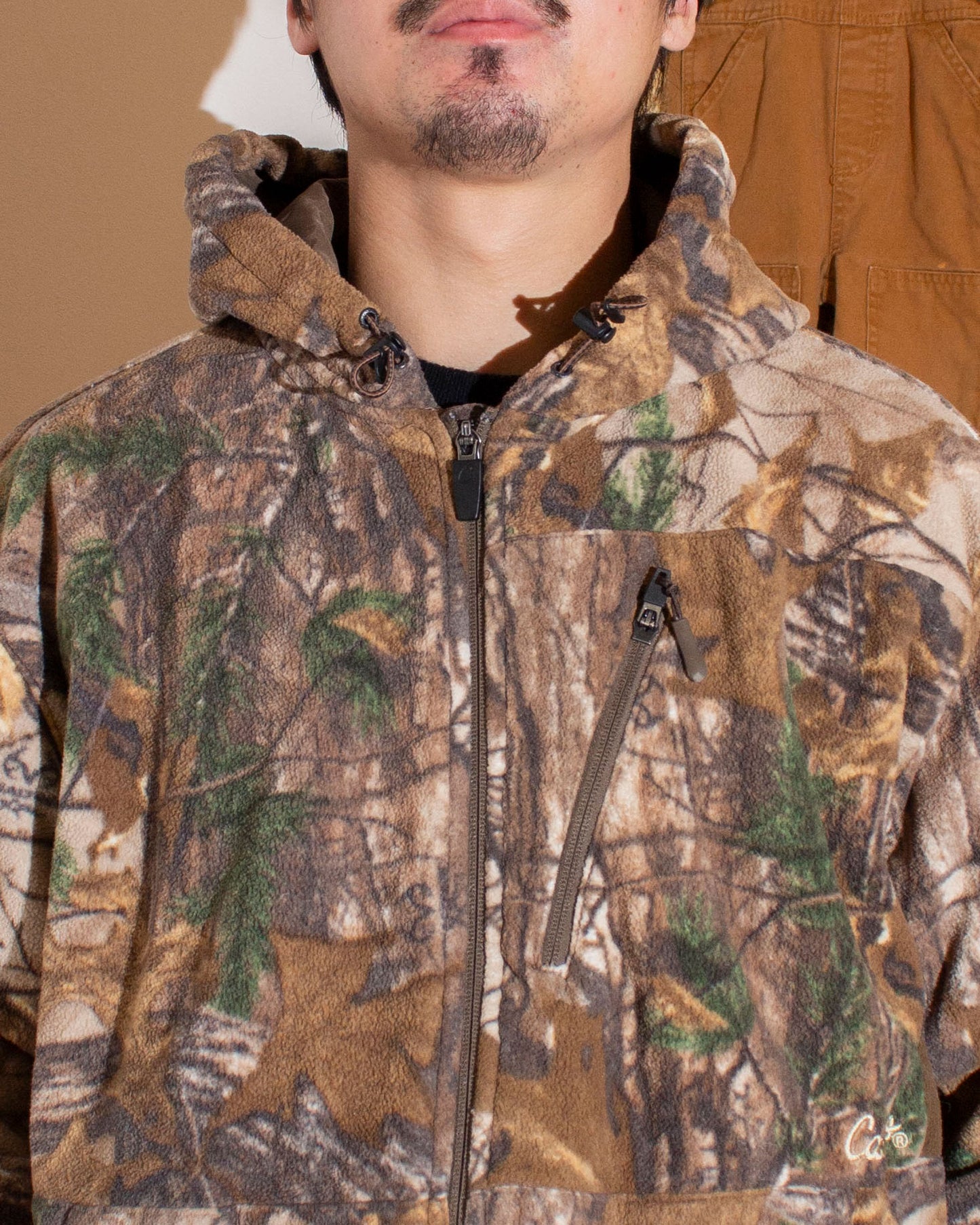 Tree Camo Fleece Zip-up Hoodie