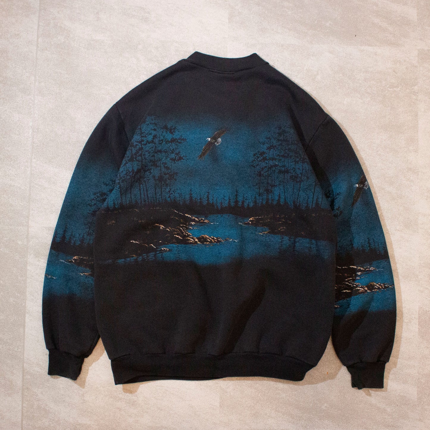 Printed Henlyneck Sweat Made in U.S.A.