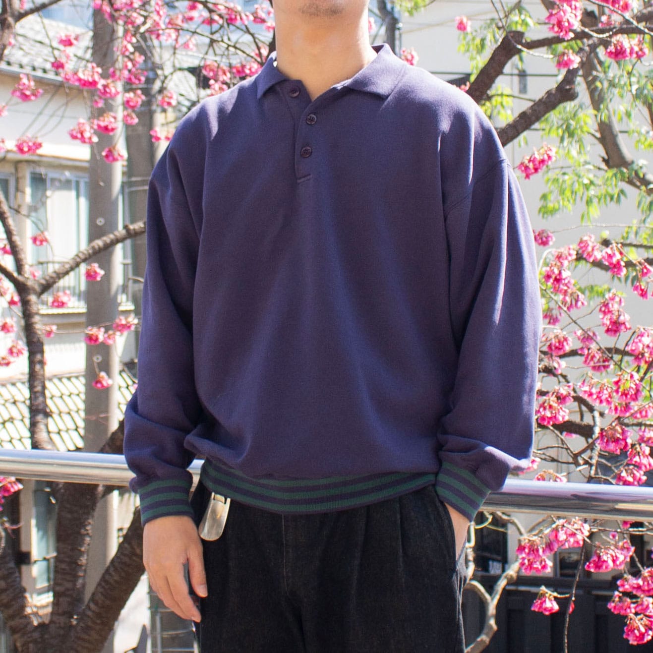 Polo Sweat Shirt /【L】