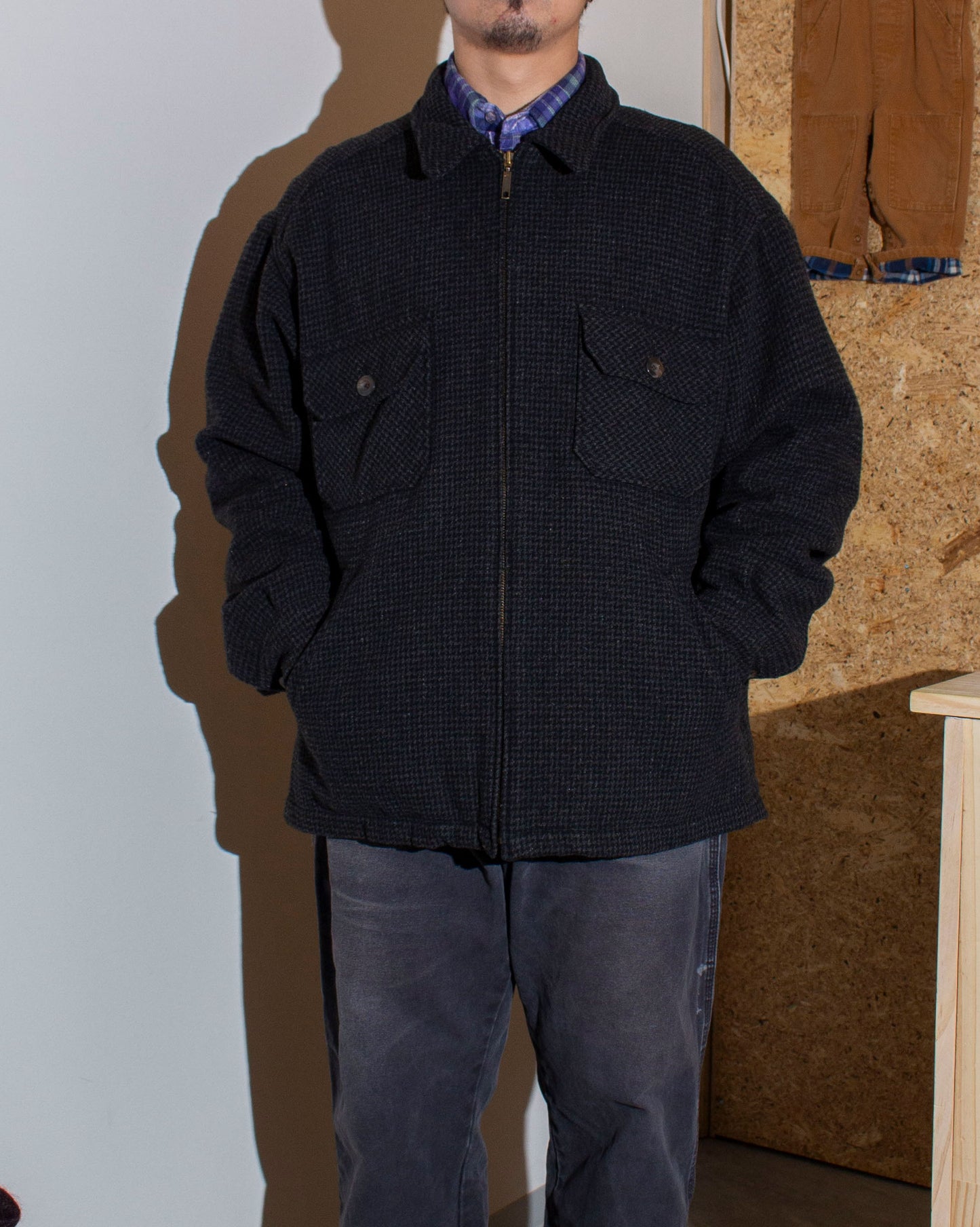 Glencheck Wool CPO Jacket