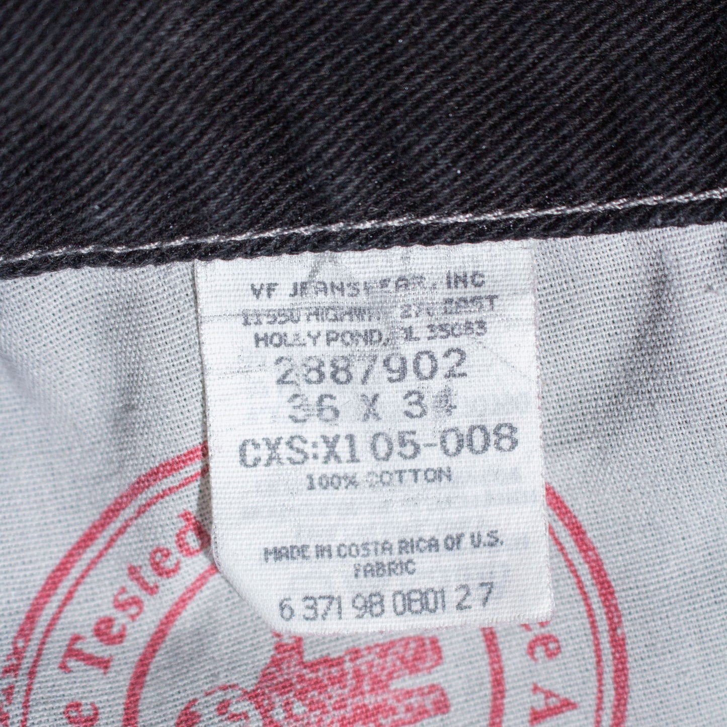 Black Denim Work Painter Pants /【35×31】