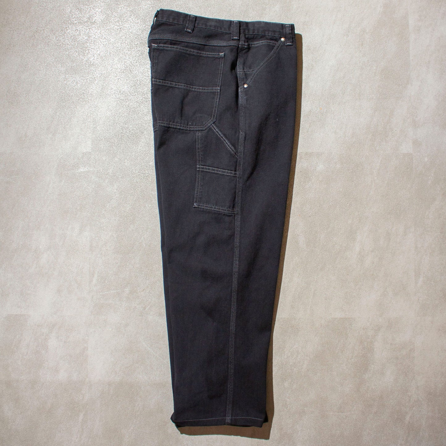 Black Denim Work Painter Pants /【35×31】
