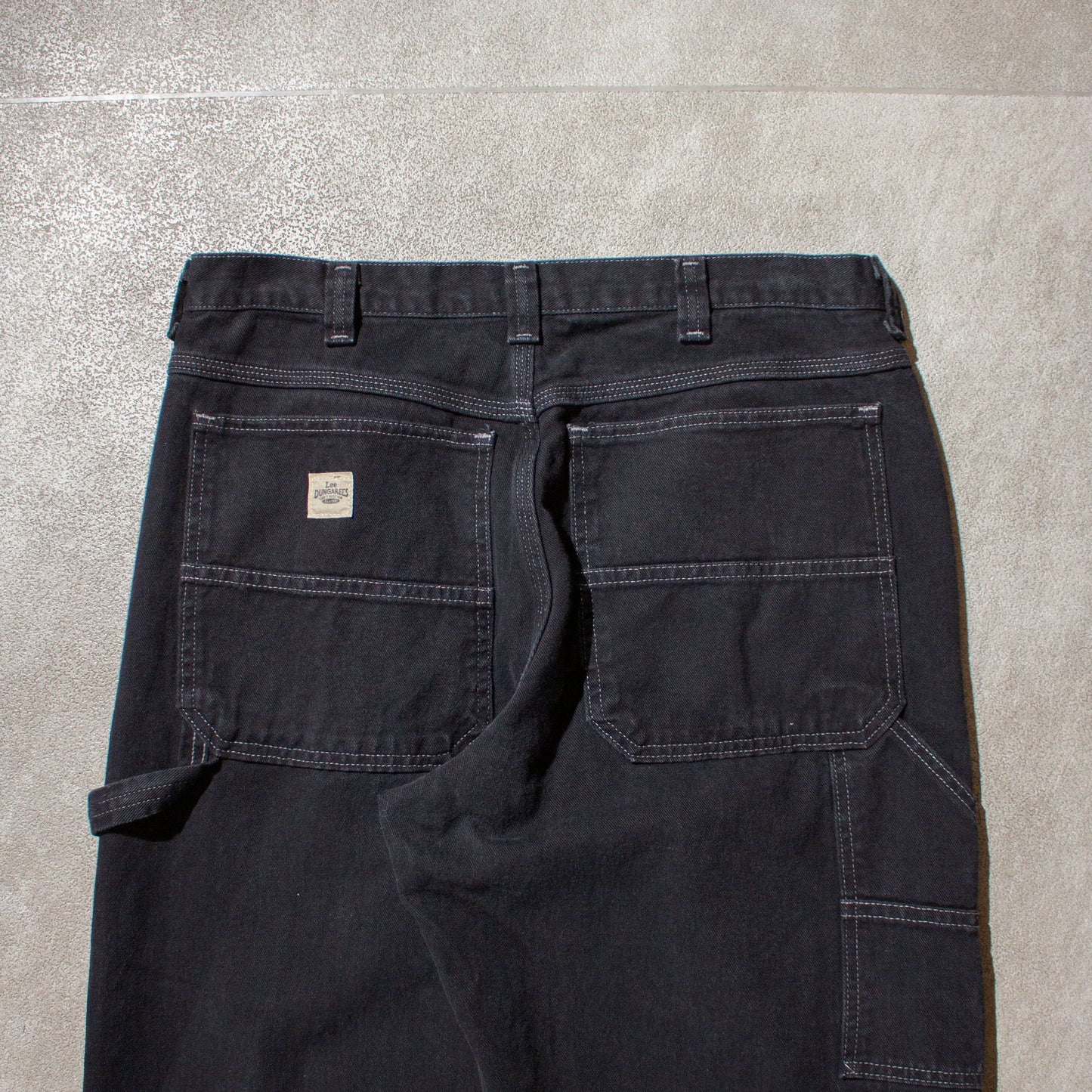 Black Denim Work Painter Pants /【35×31】