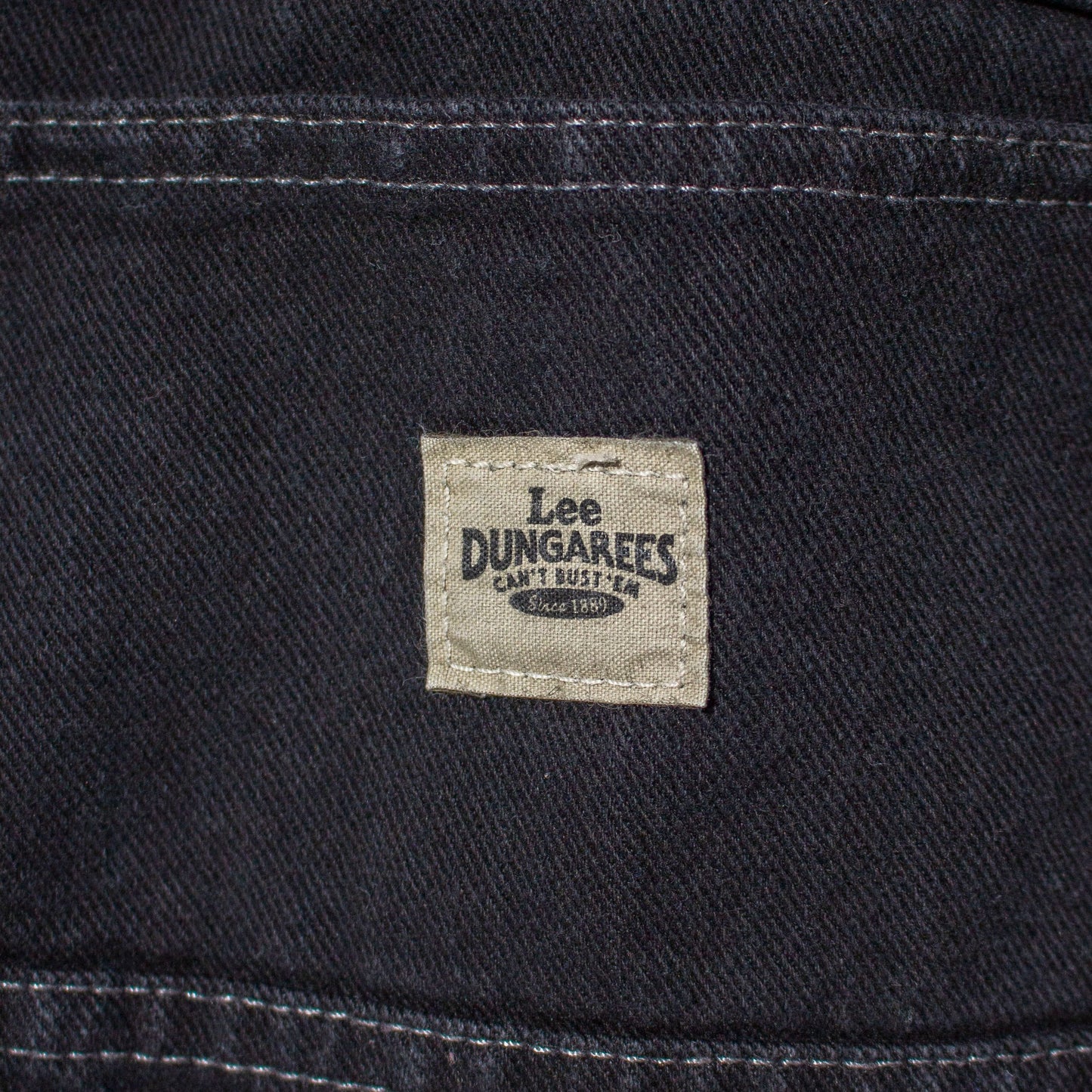Black Denim Work Painter Pants /【35×31】
