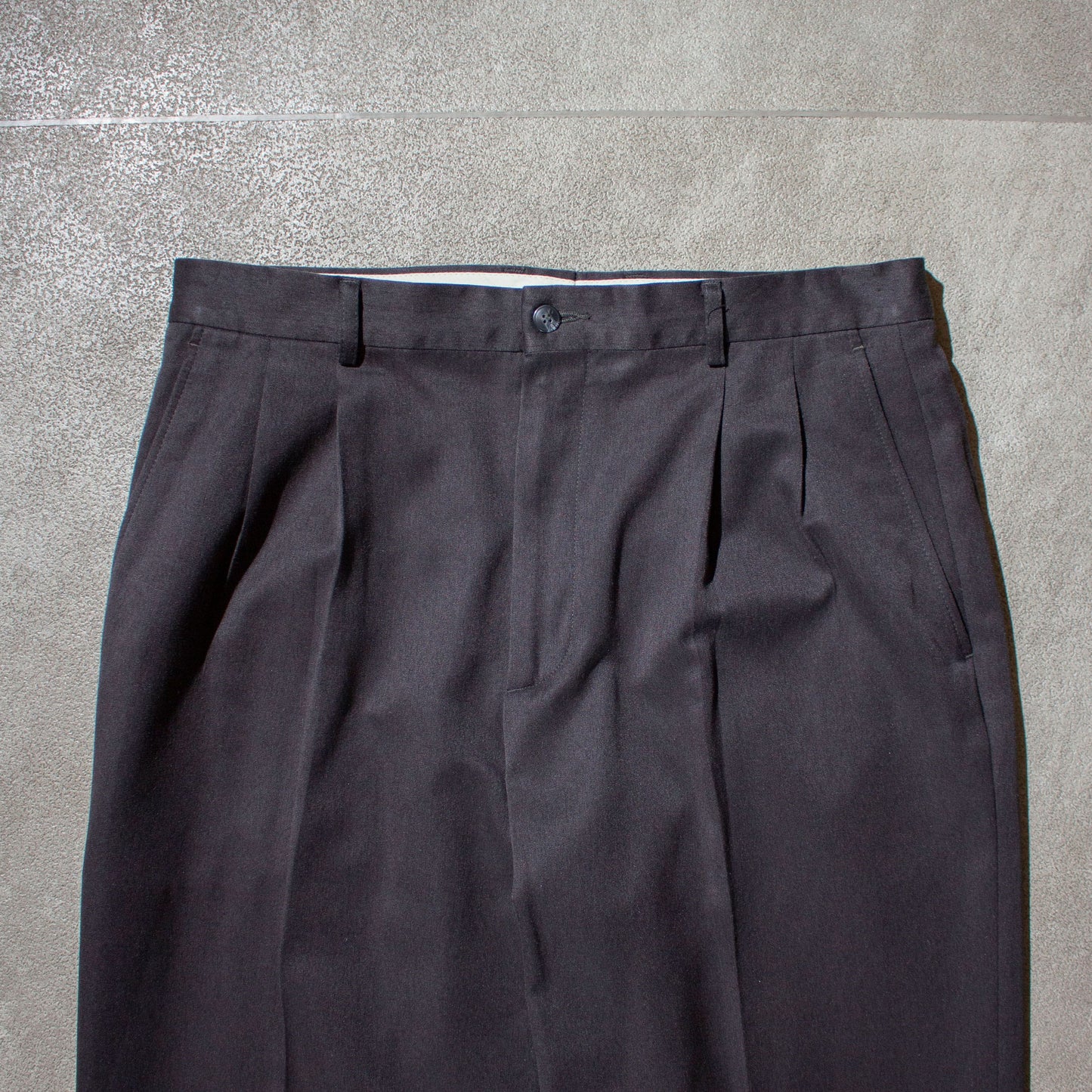 2tuck Poly Slacks /【34×30】