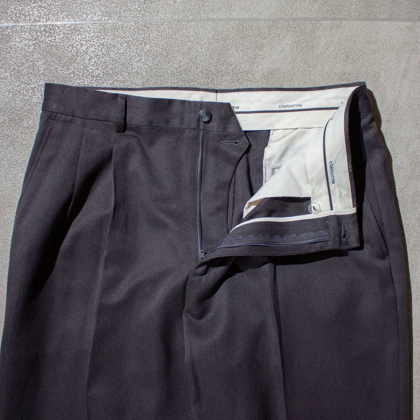 2tuck Poly Slacks /【34×30】
