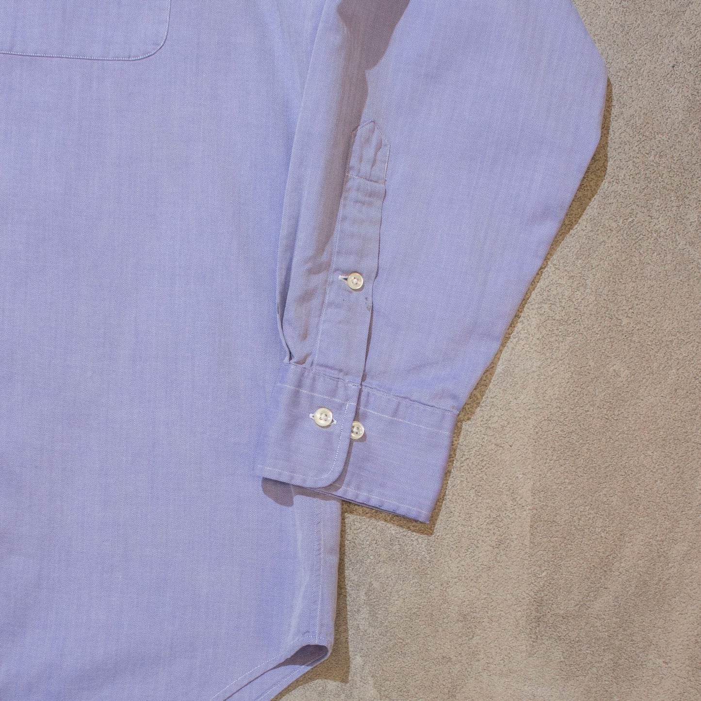 "Andrew" Herringbone Shirt【16 1/2】