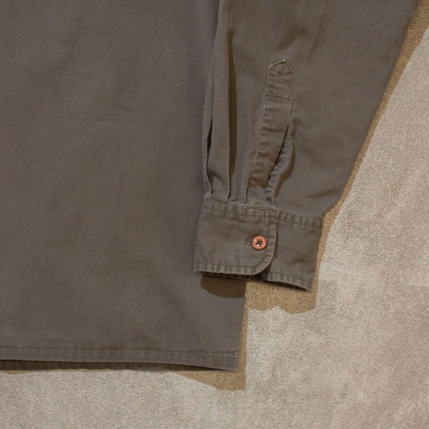 Open Collar Cotton Shirt【XL】
