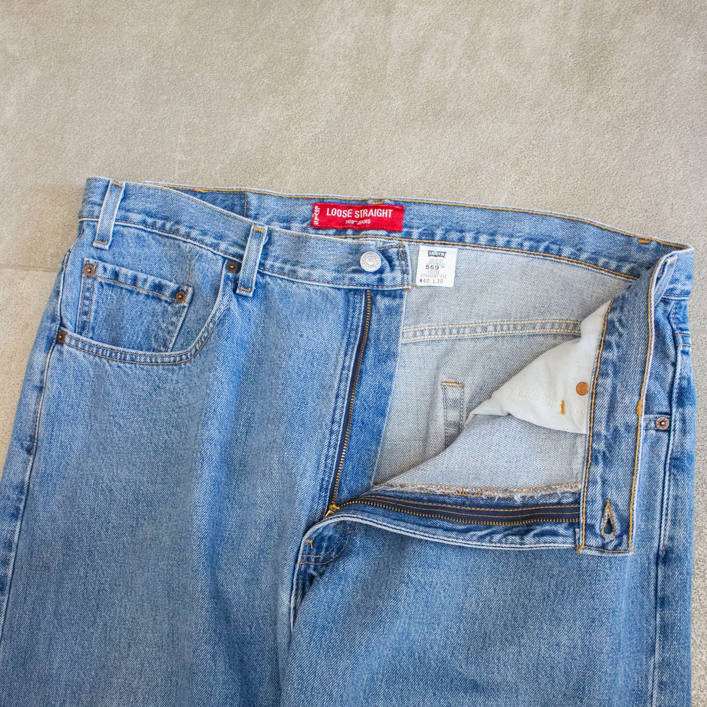 569 Loose Fit Denim Pants Made in U.S.A.【40×30】