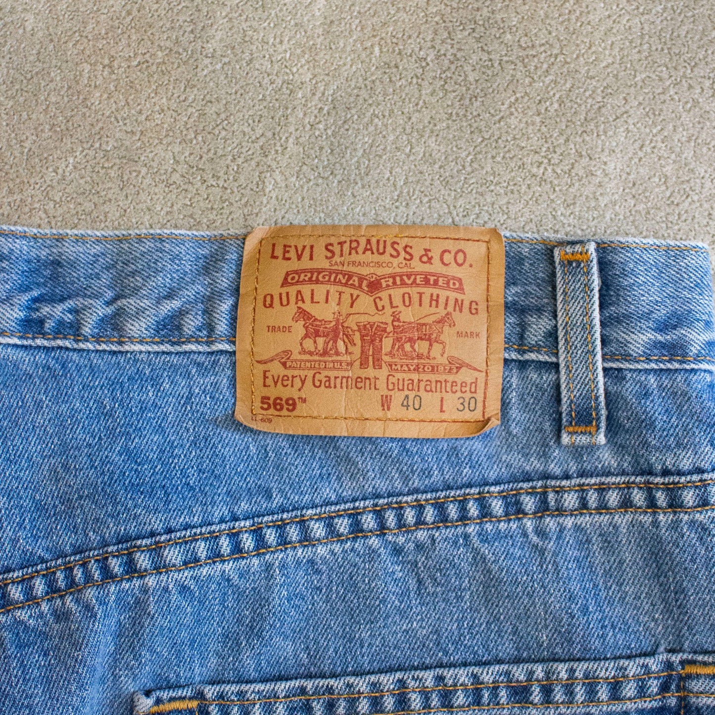 569 Loose Fit Denim Pants Made in U.S.A.【40×30】