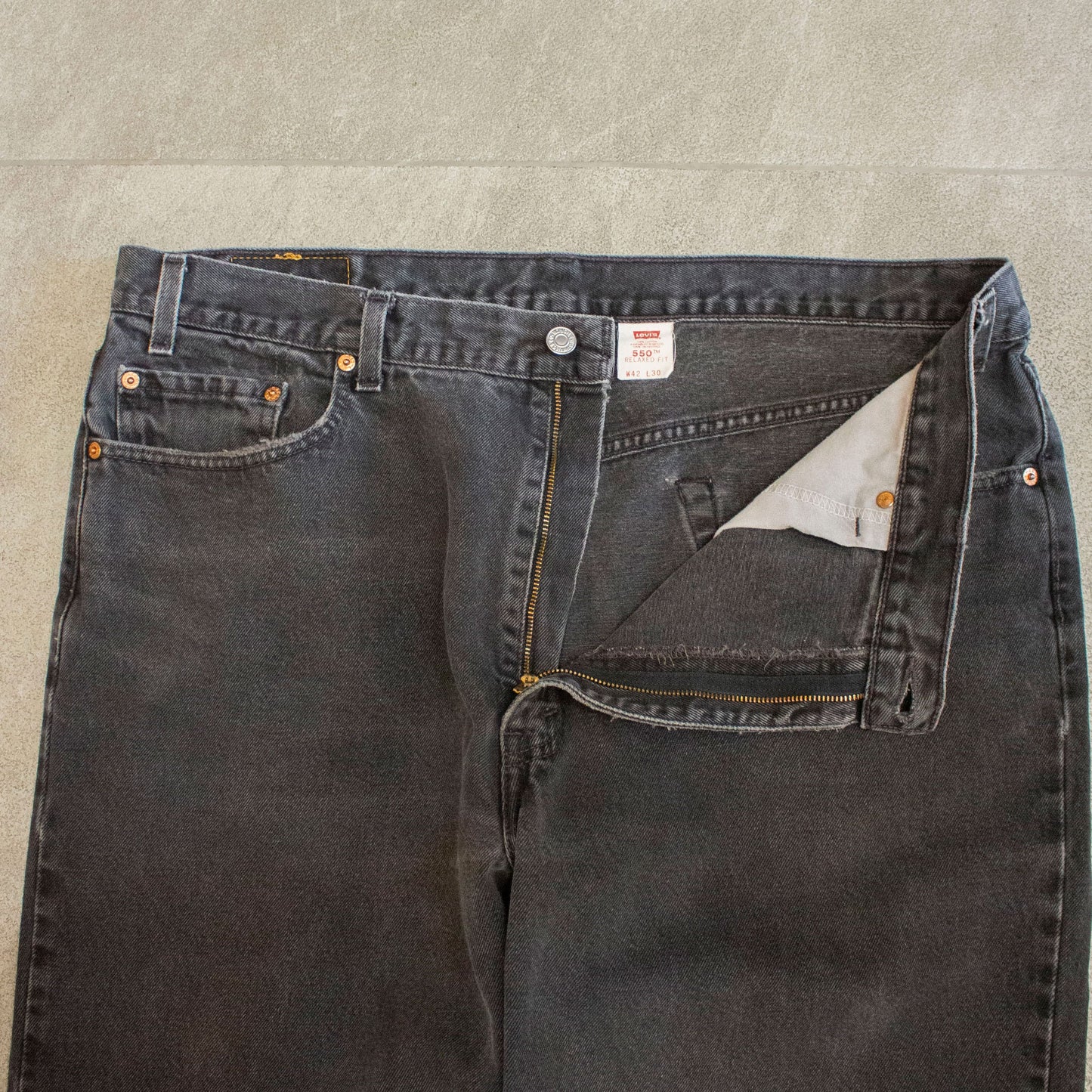 550 Rrelaxed Fit Denim Pants【42×30】